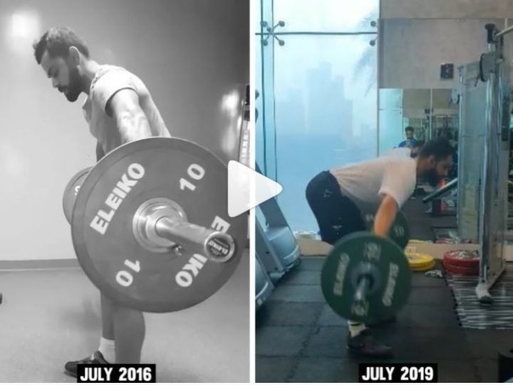 virat kohli shares his gym video and says always be patient with learning something new विराट कोहली ने 'वेट लिफ्टिंग' का वीडियो शेयर कर कहा, 'कुछ नया सीखने में संयम बरतें'