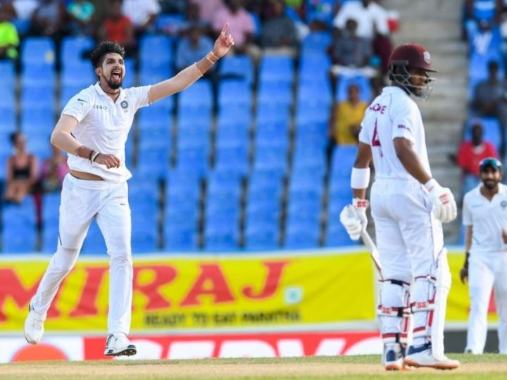 1st Test, Day 2 WI vs IND: इशांत शर्मा के 5 विकेट की मदद से मुश्किल में वेस्टइंडीज़, बनाए 189/8